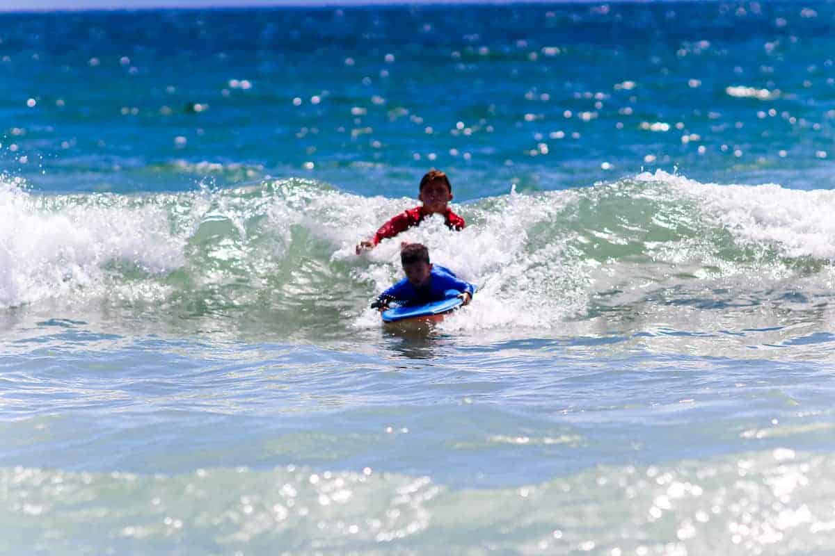 kids bodyboarding