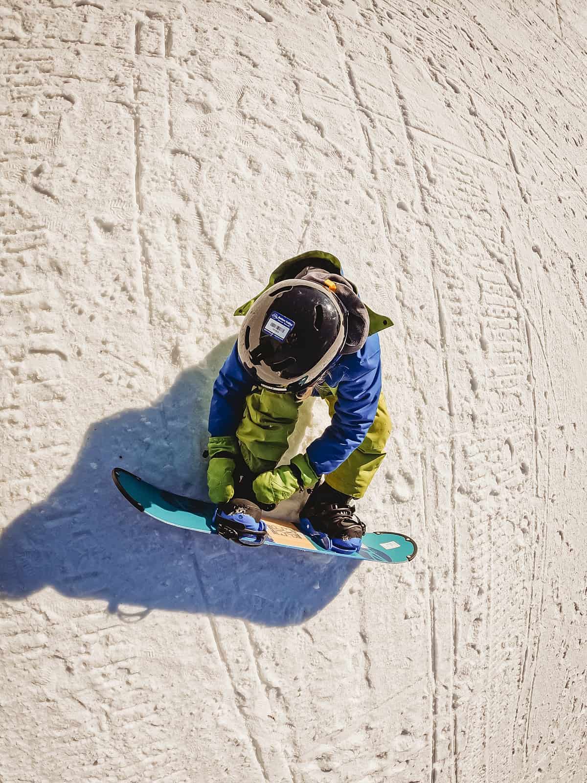 Snowboarding with kids in Vermont