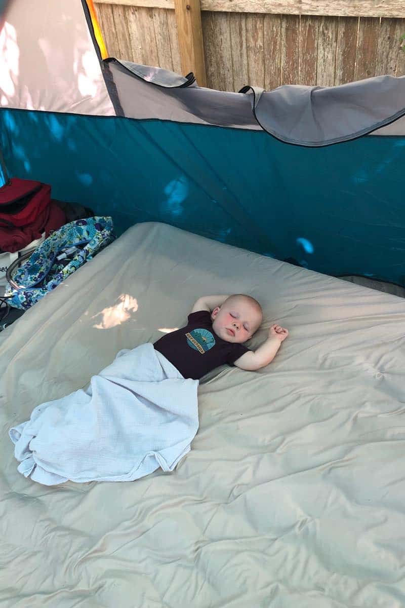 tips for camping with babies