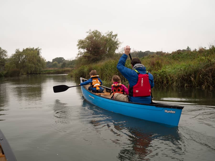 Canoeing with kids