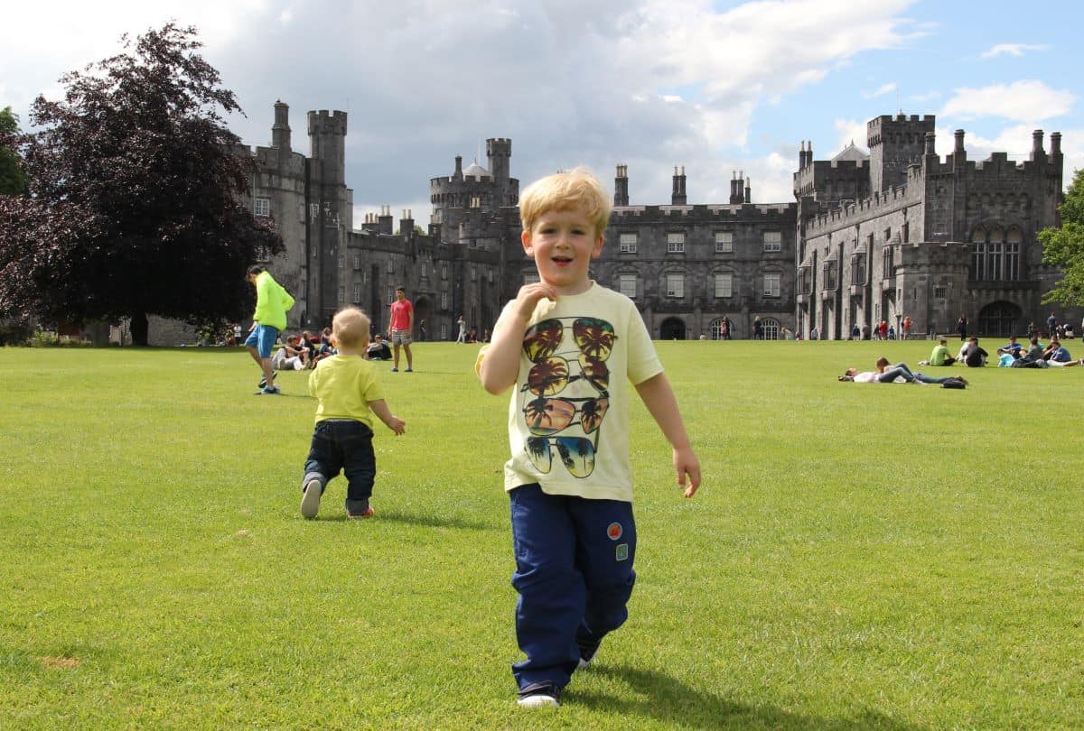 Irish castle, they only allowed to explore the green