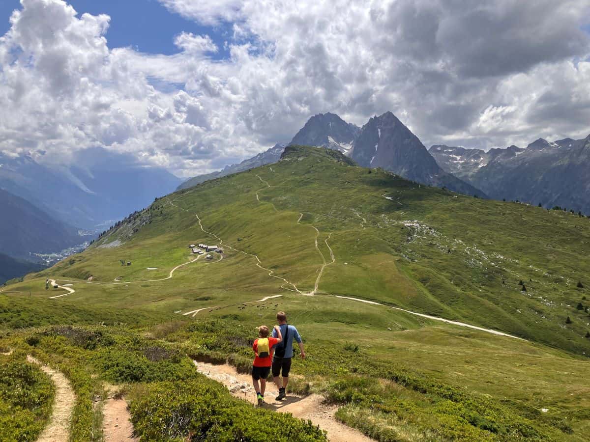 hiking in the Alps