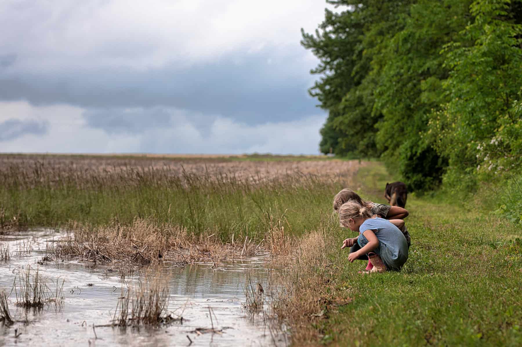 children in nature