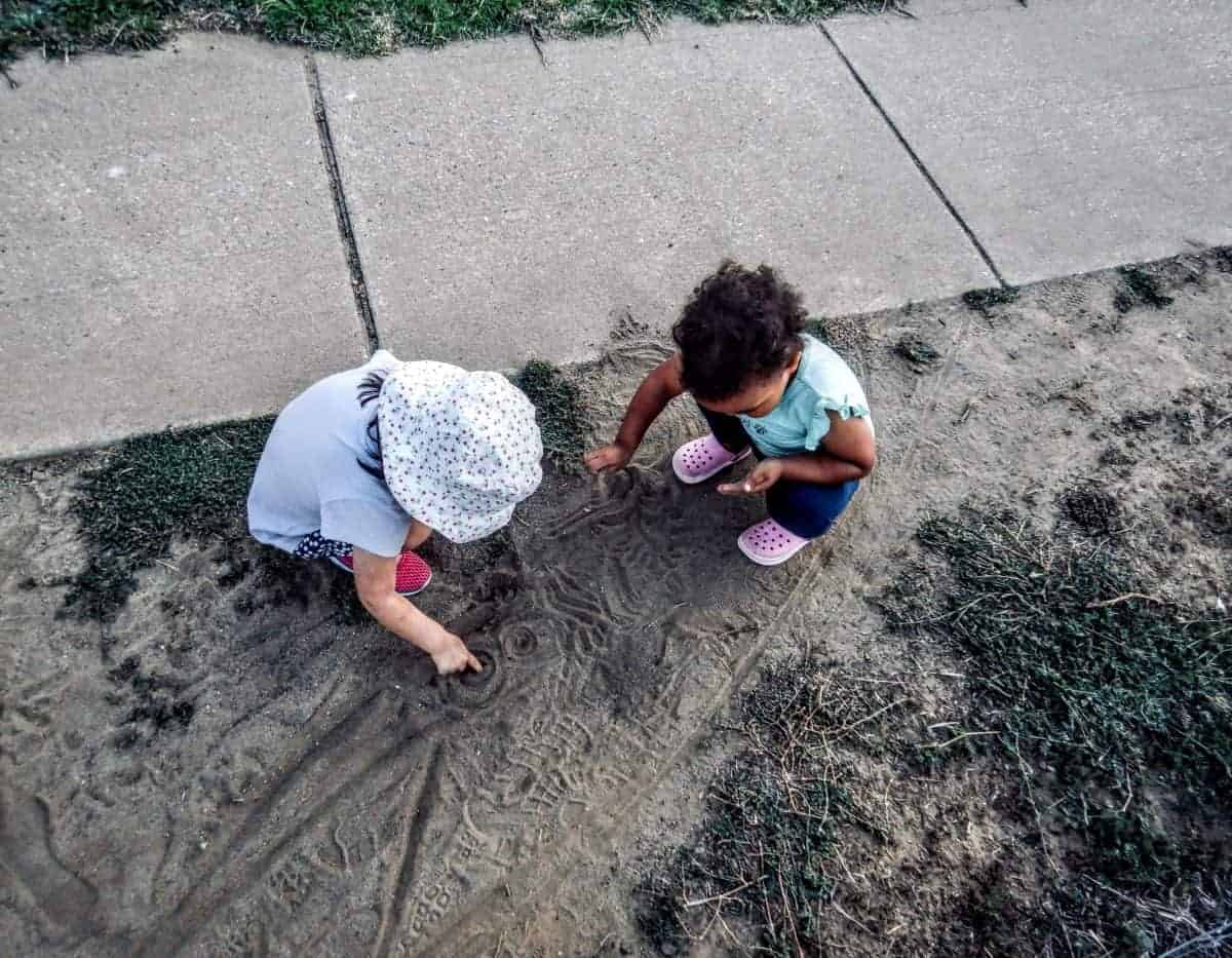 having fun on local neighborhood hikes with kids