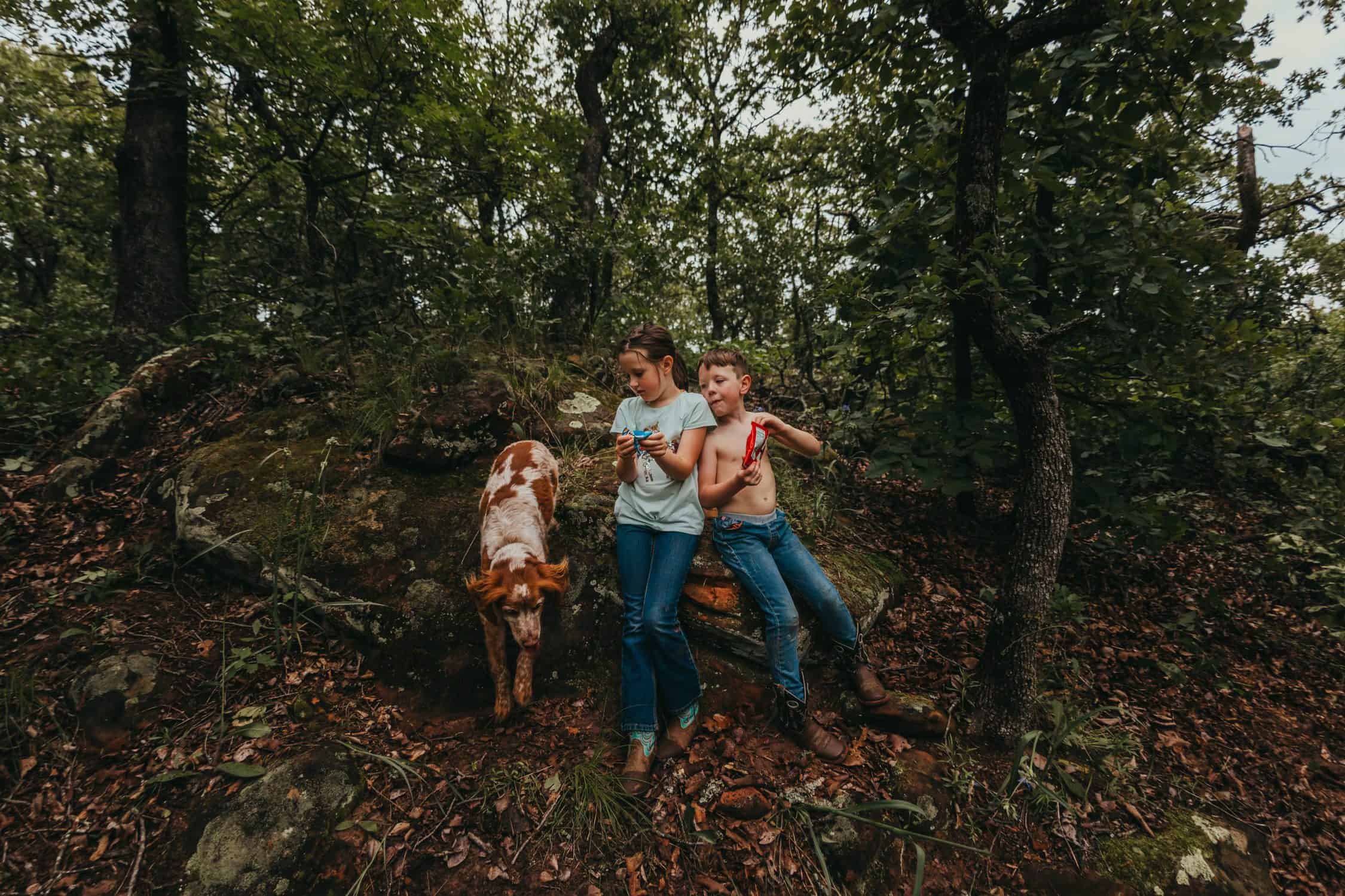 Trail building with kids & trail maintenance