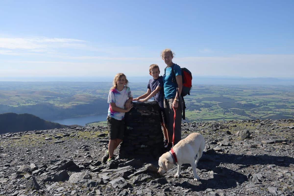 on top of Skiddaw, Lake District