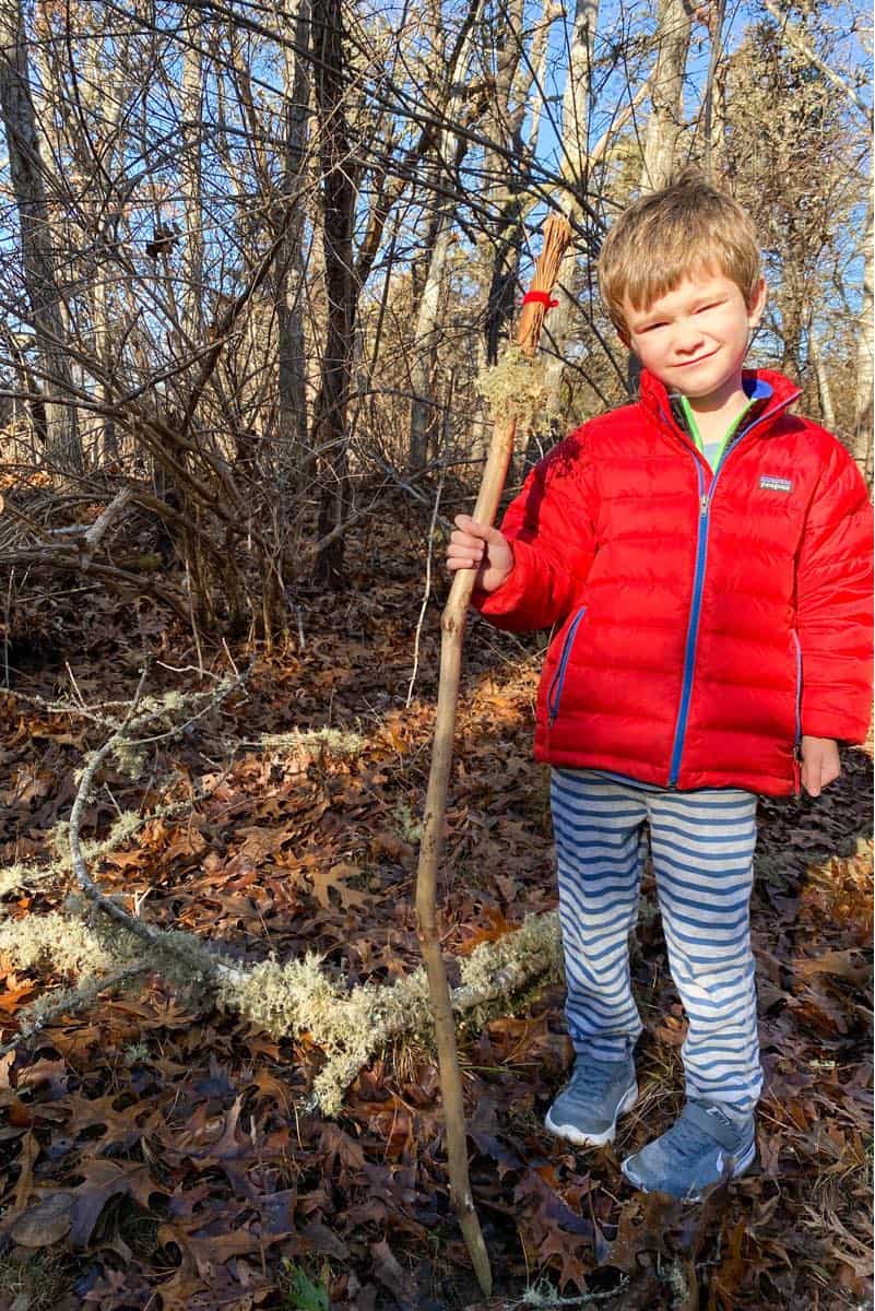 hiking sticks with kids