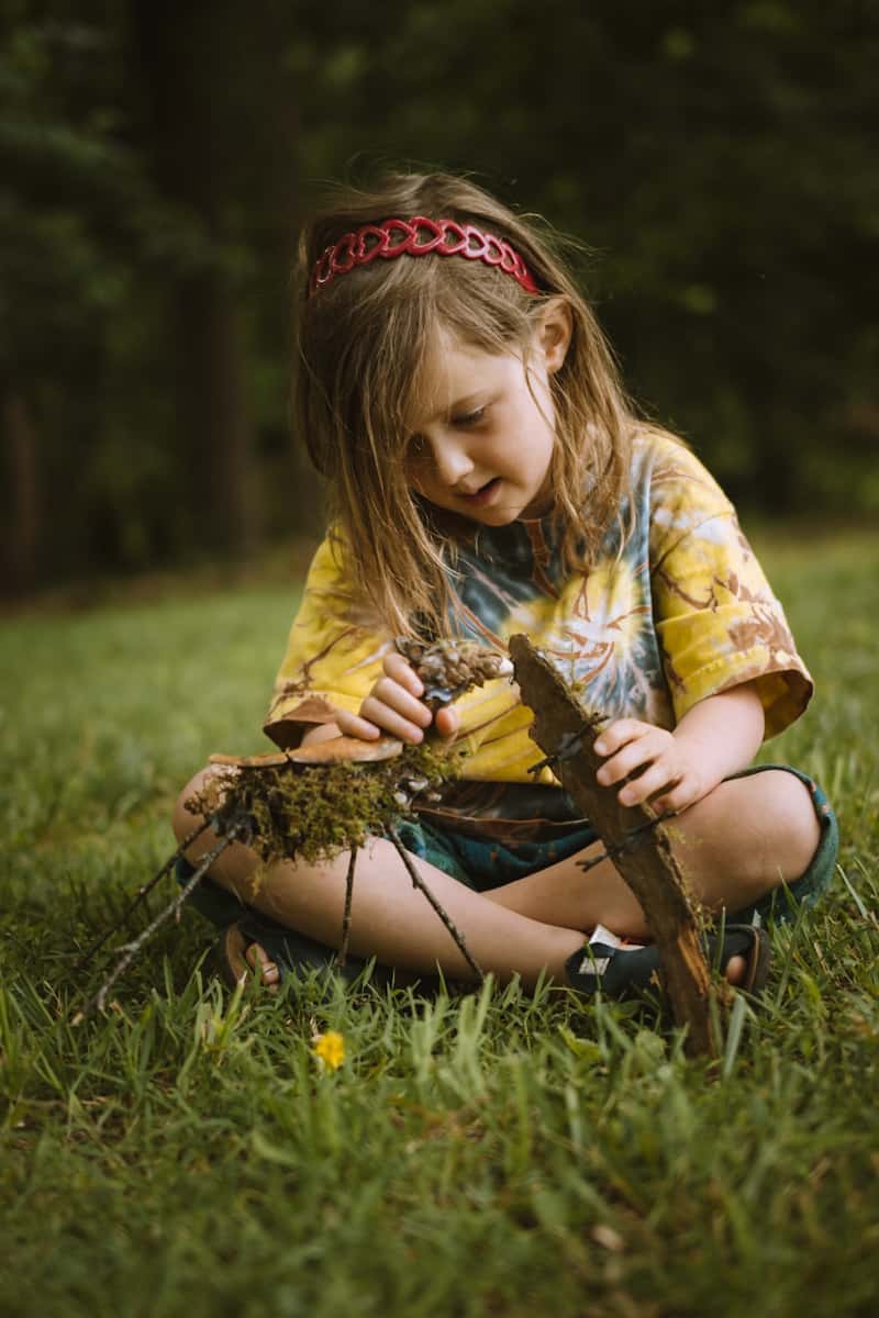 Crafting nature critters with kids