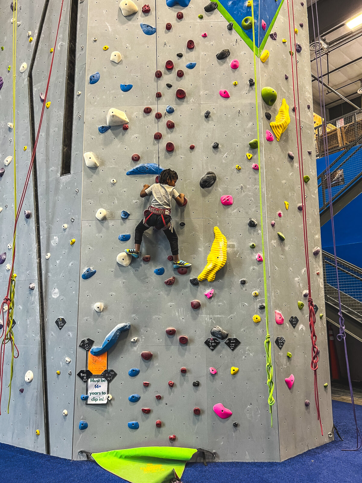 Southern Idaho Adventure - Indoor rock climbing