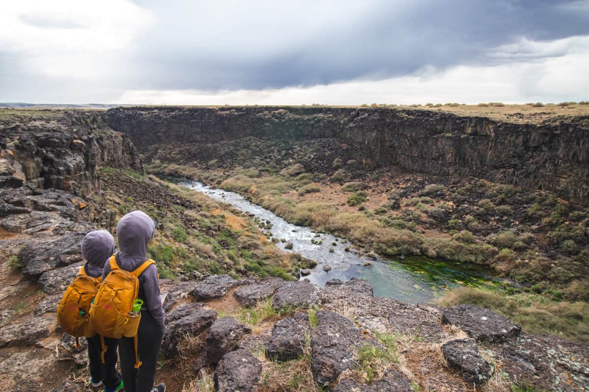 Overlooking Box Canyon State Park and Nature Preserve