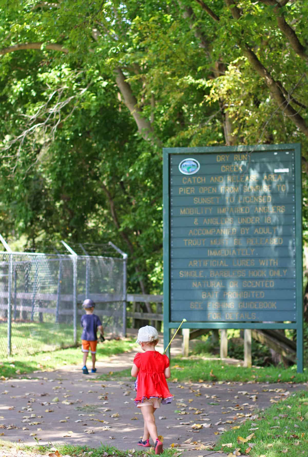 fly fishing dry run creek arkansas with kids