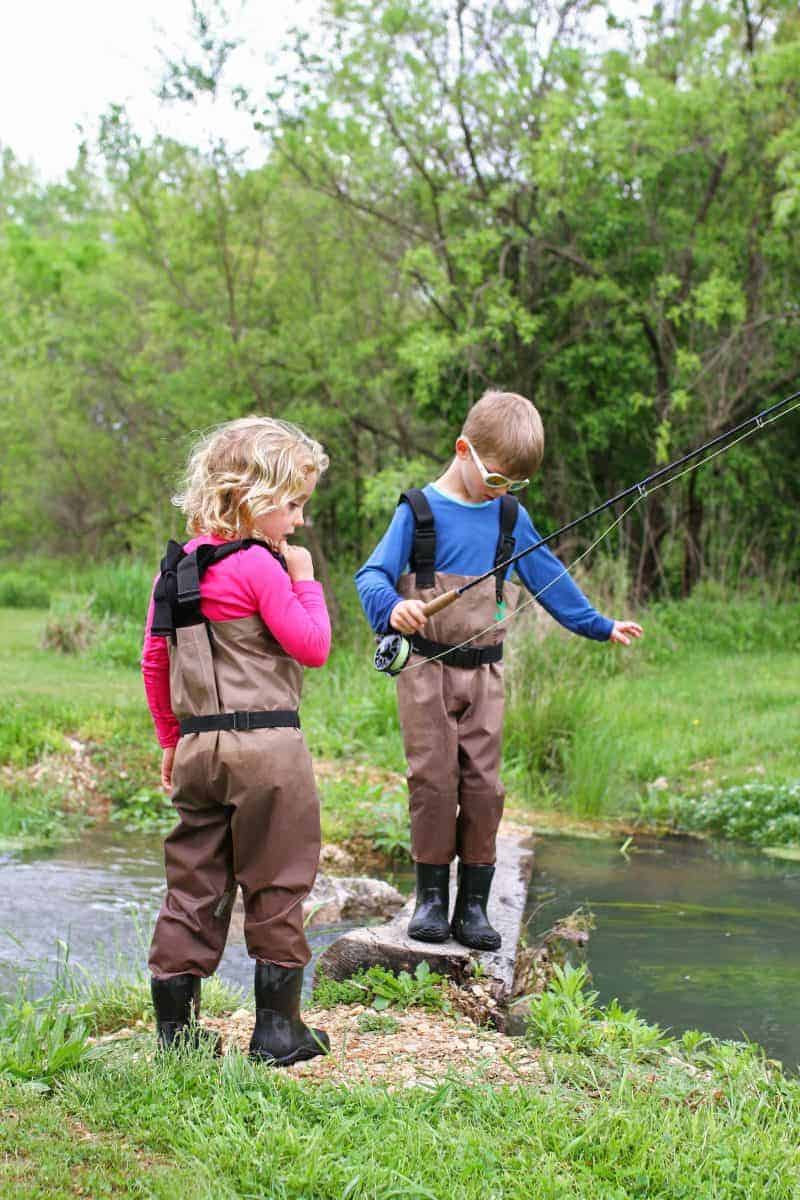 teaching kids to fly fish