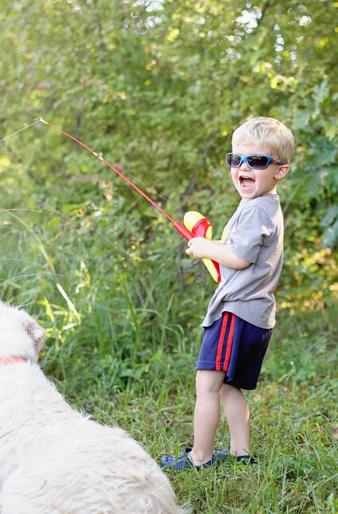 teaching kids to love fishing