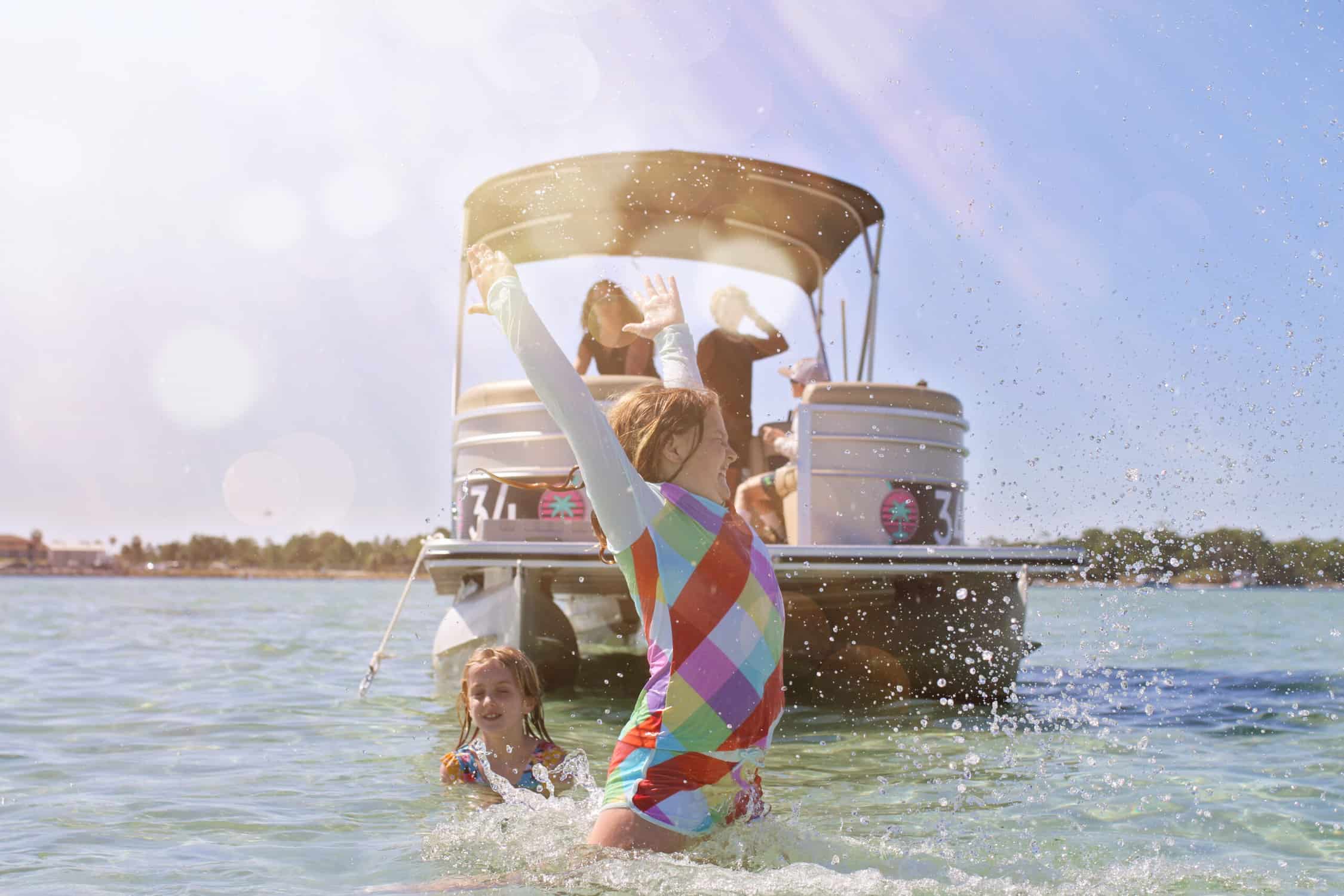 pontoon rentals for families - destin florida - little adventures