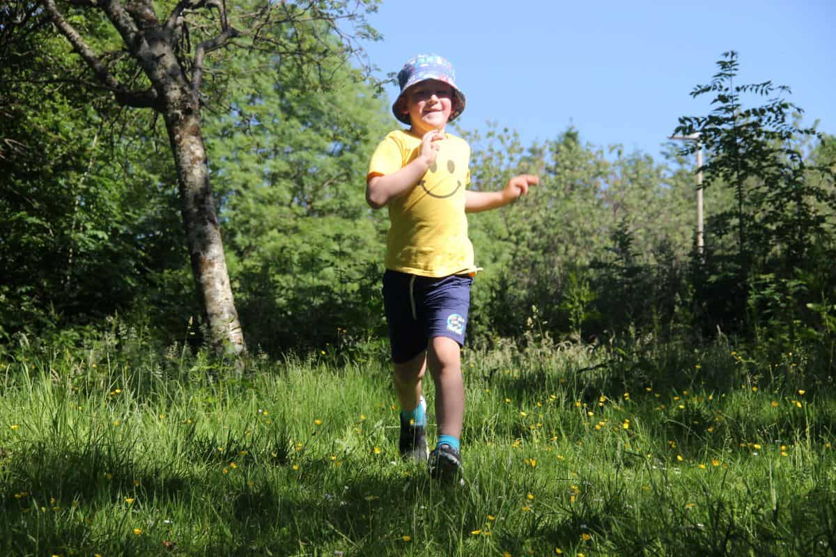 a little boys running