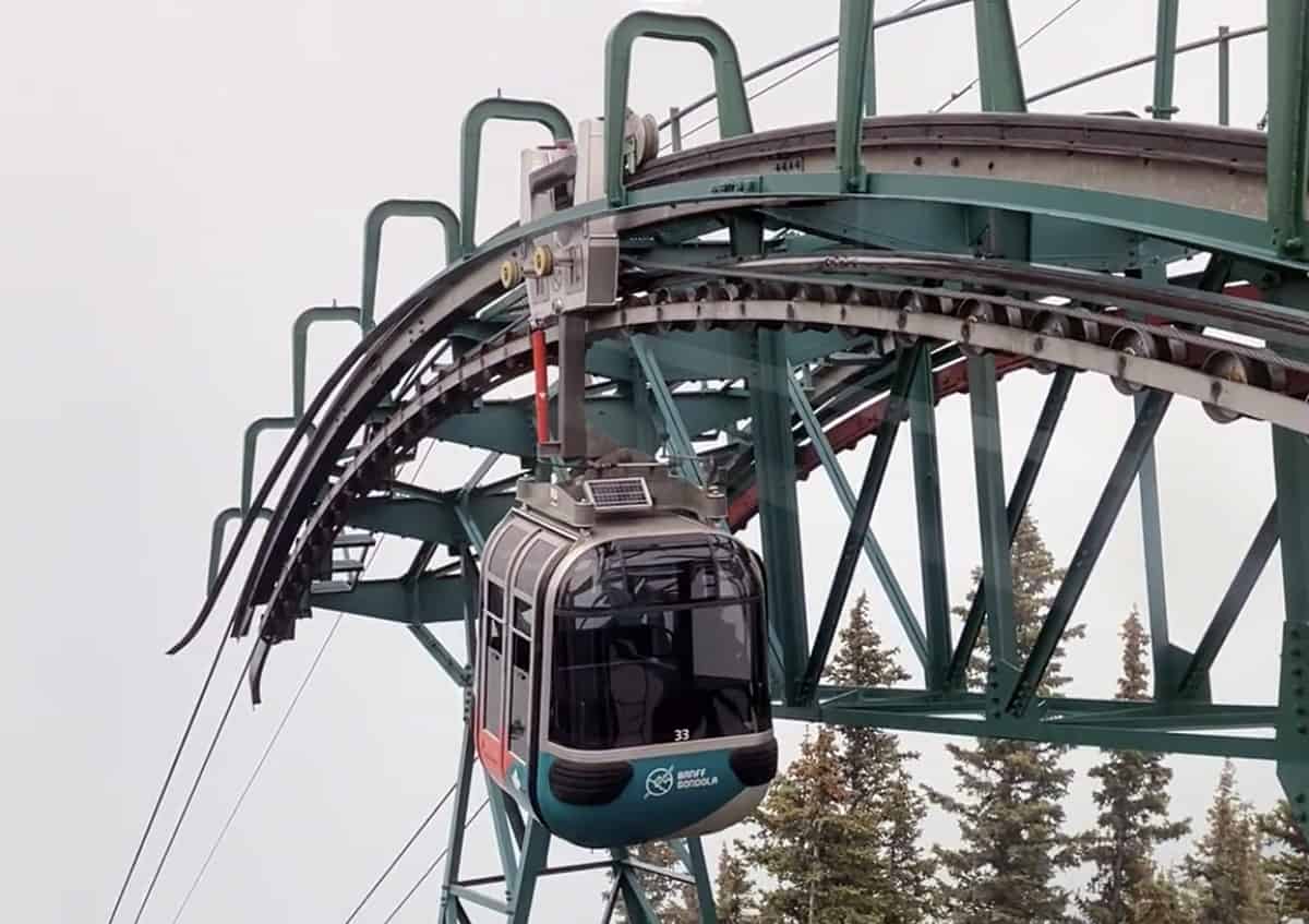 Banff Gondola ride with kids