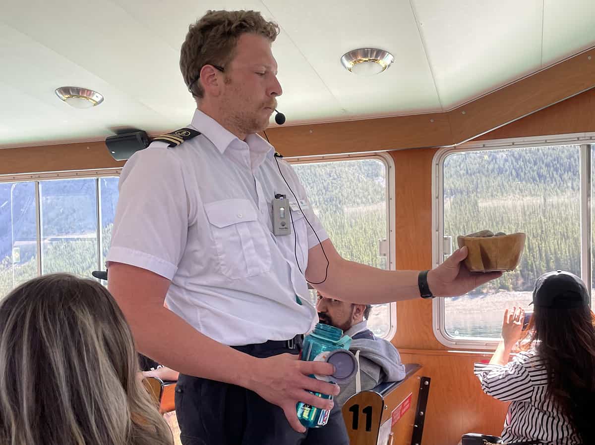 Lake Minnewanka boat cruise with older kids