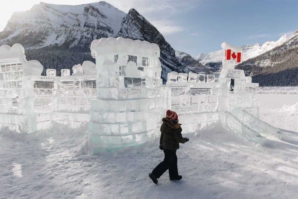 Lake Louise Banff Skating Winter Kids Activities