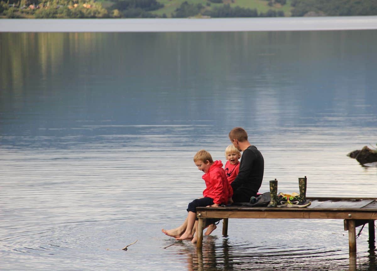 at the lake 