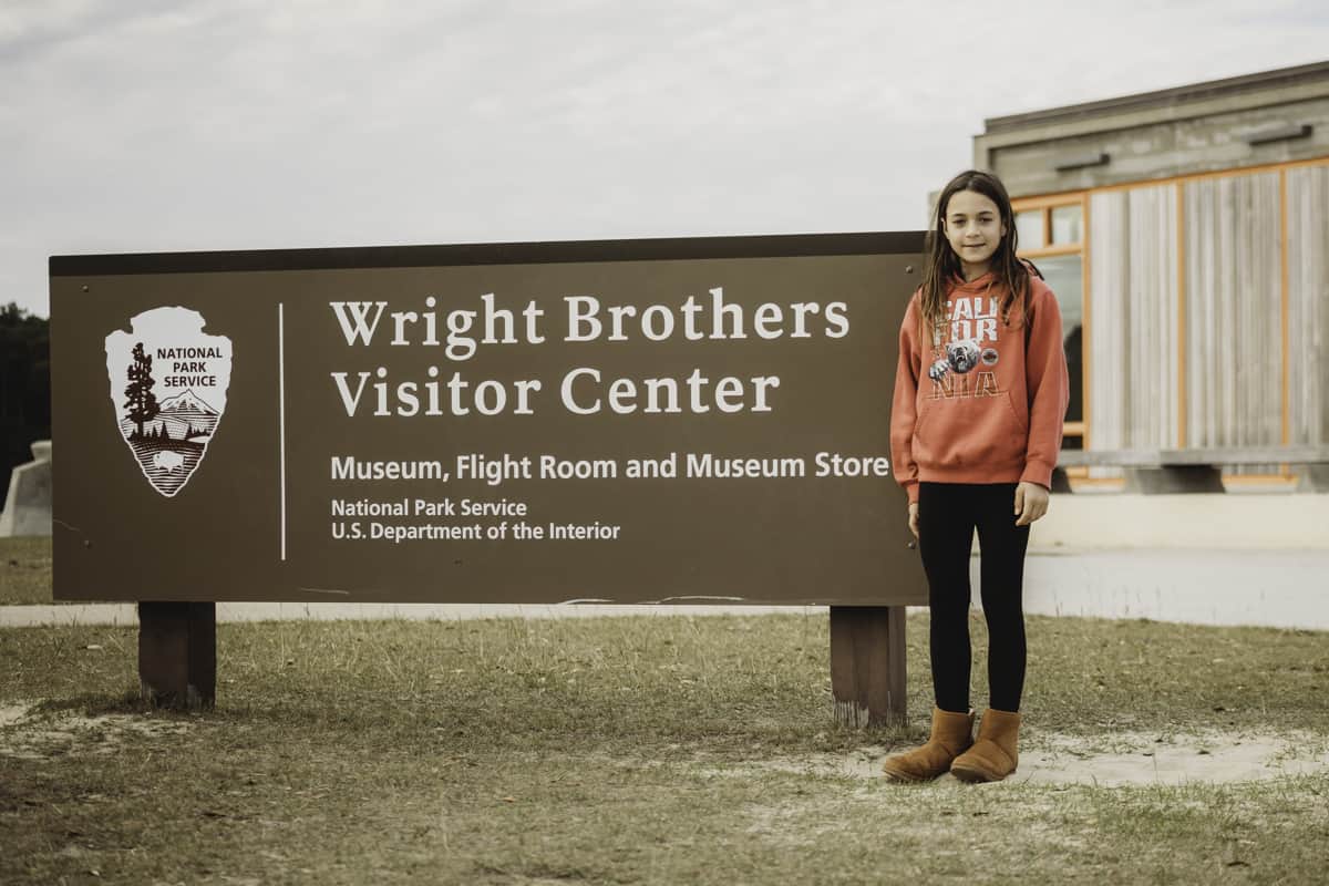 exploring kitty hawk with kids