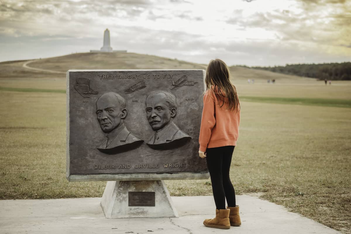 wright brothers national park with kids - outer banks, NC