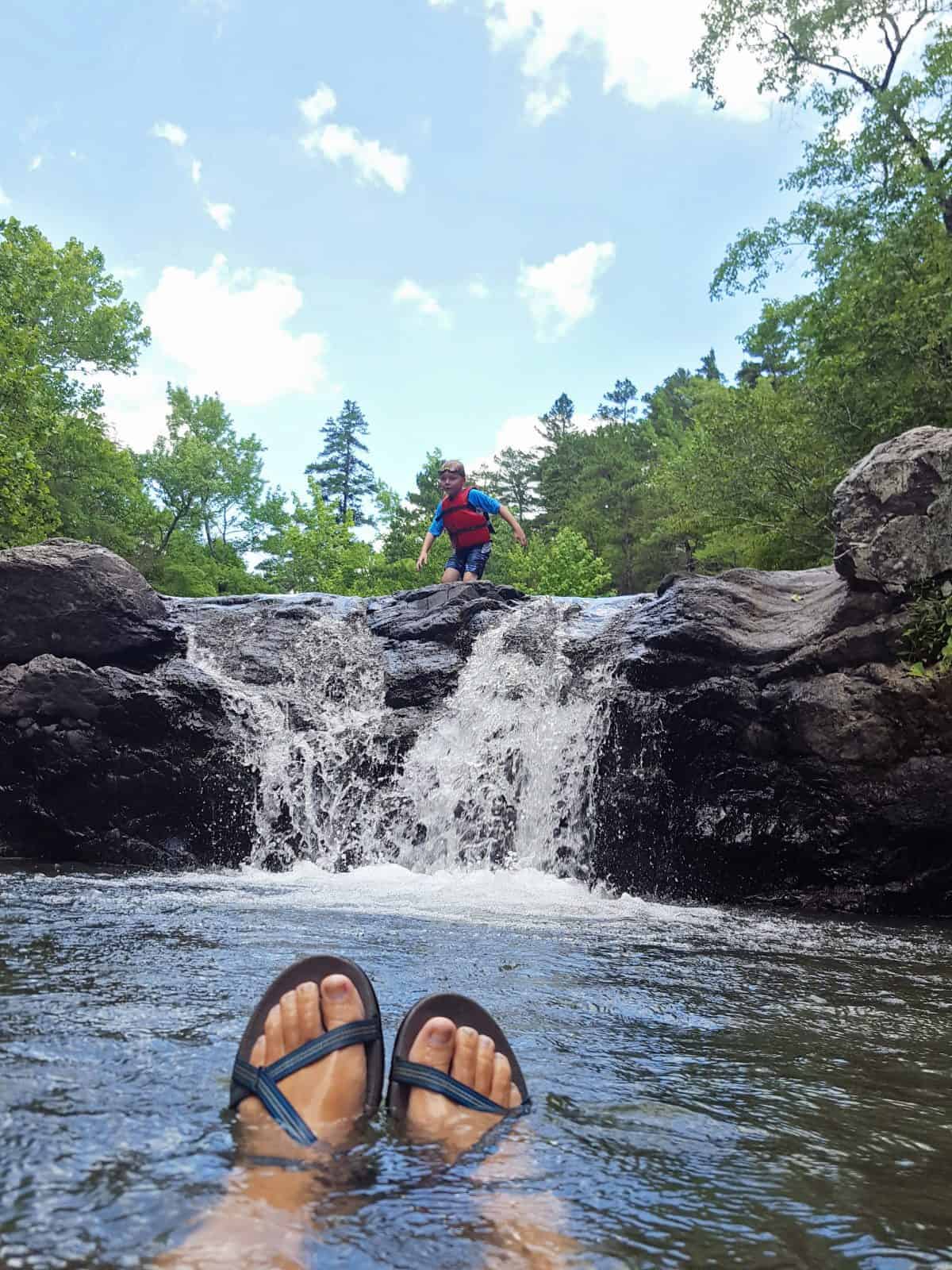 Hiking & Creeking Little Missouri Falls with Kids