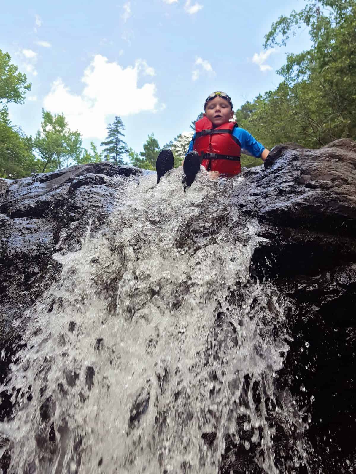 Hiking & Creeking Little Missouri Falls with Kids