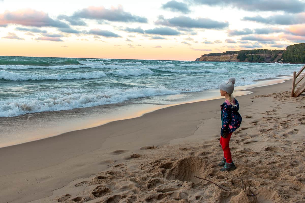 Pictured Rocks National Lakeshore with kids