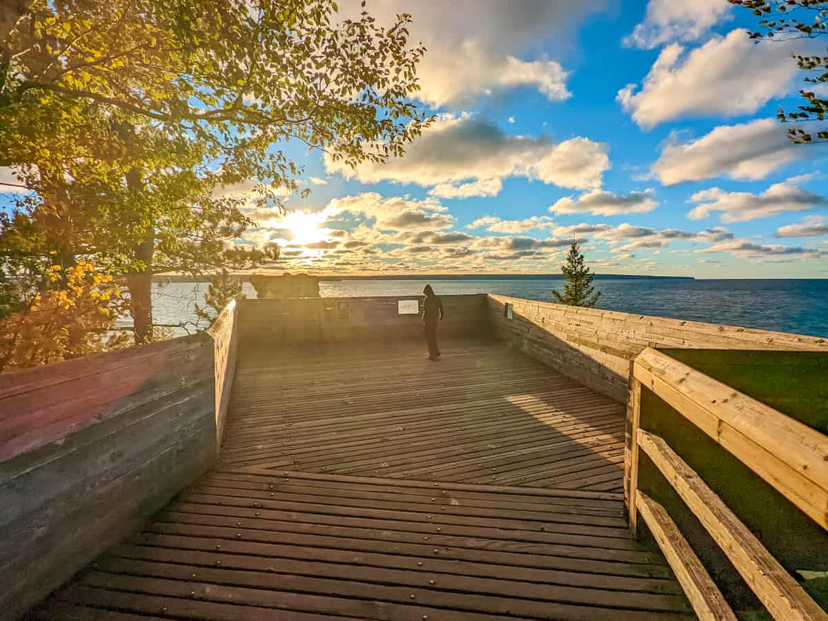 Pictured Rocks National Lakeshore with kids