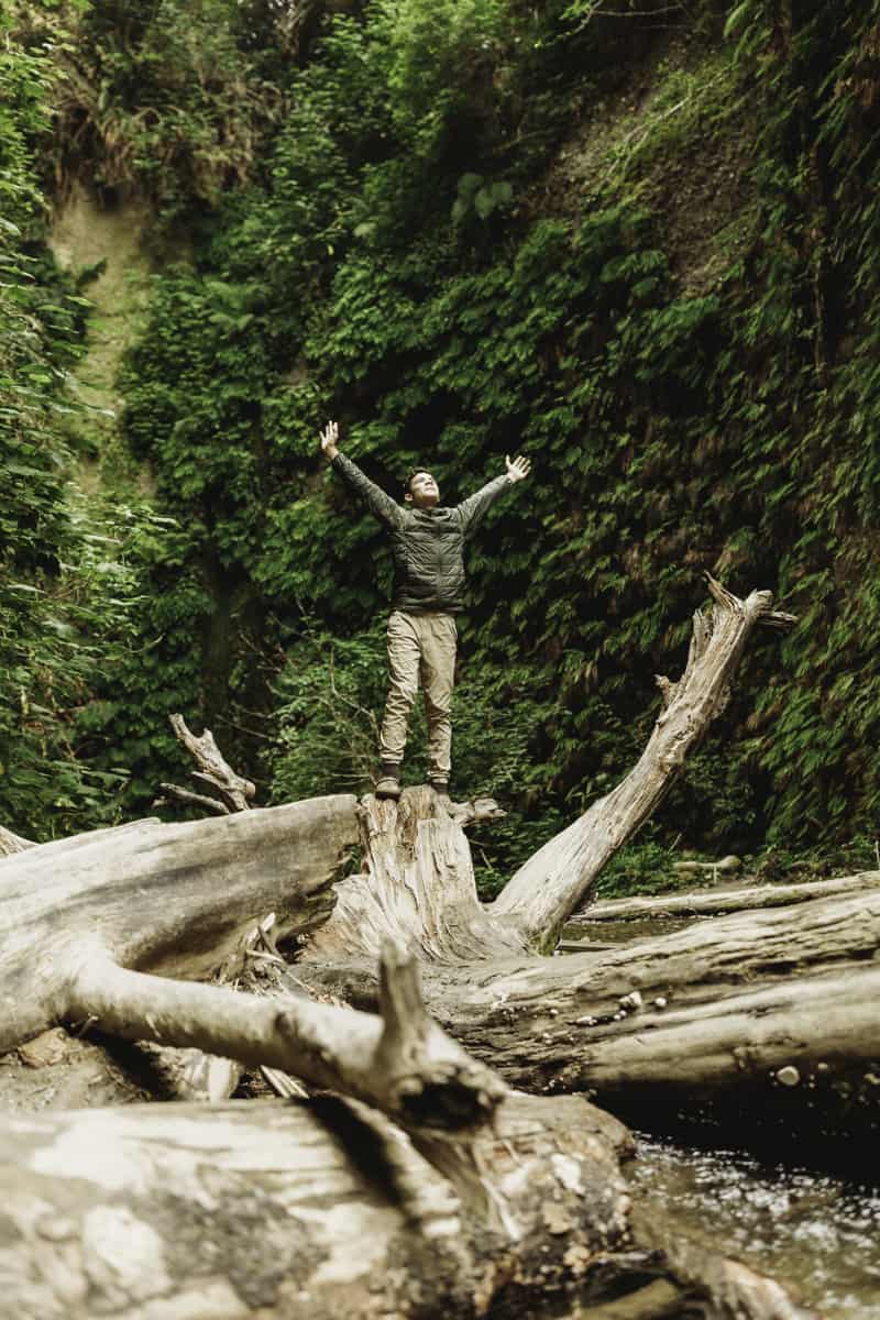 exploring fern canyon with kids