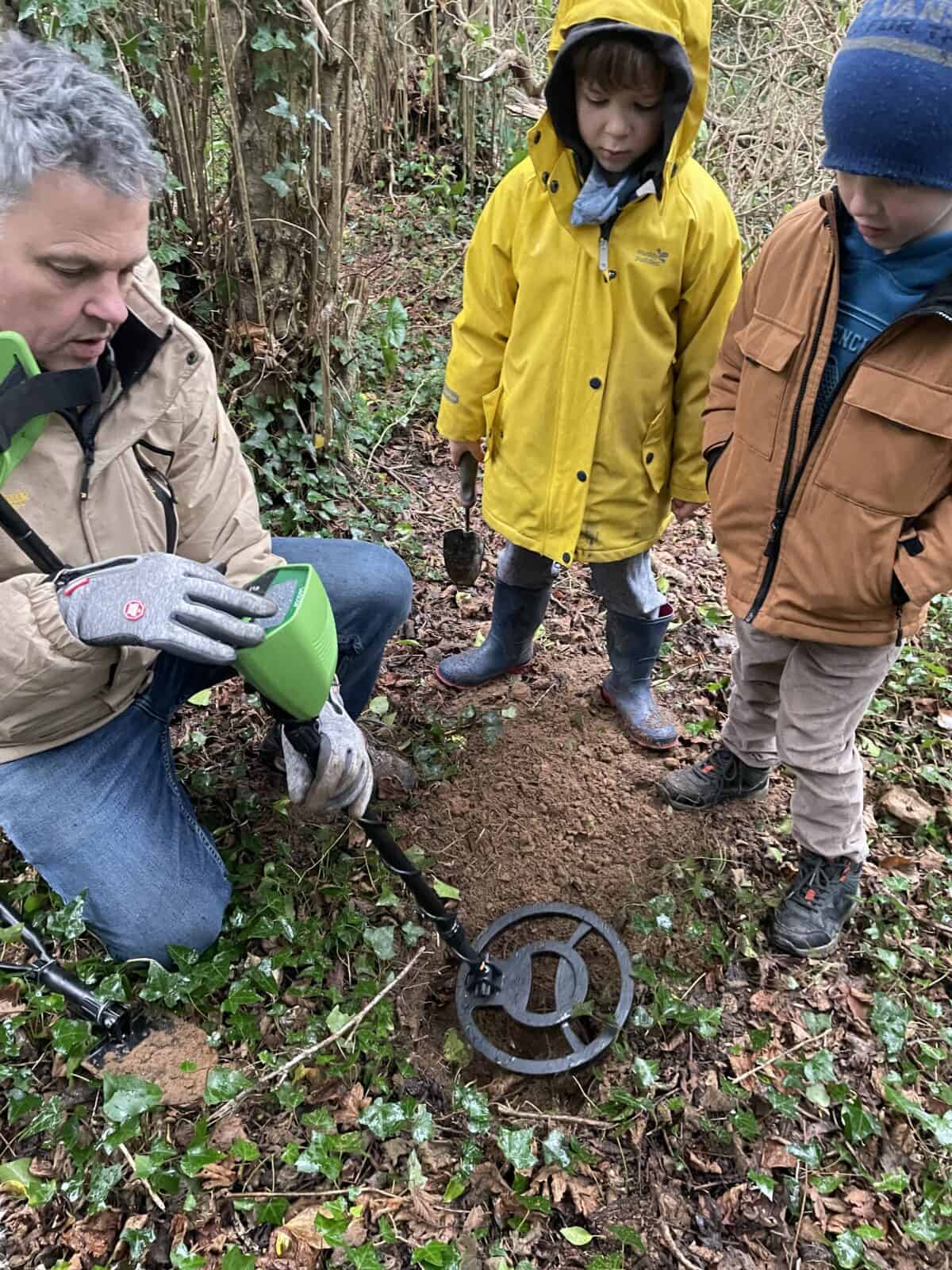 Metal detecting with kids