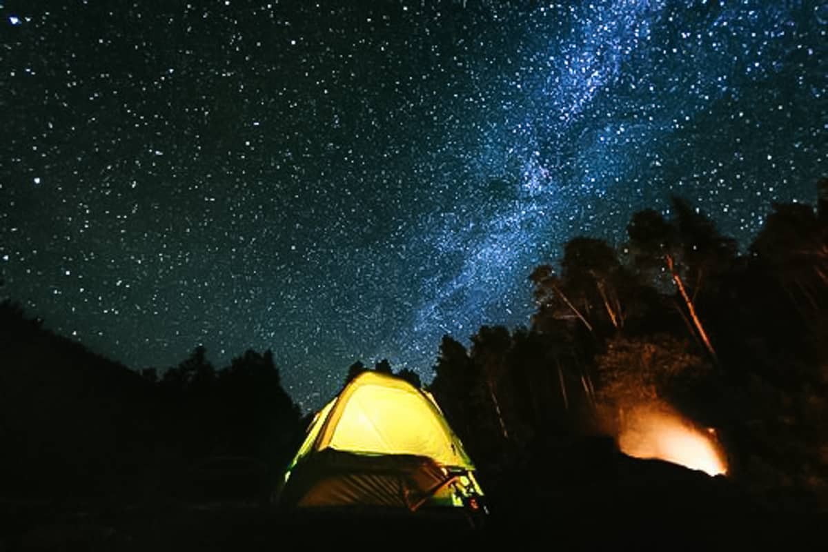 The Milky Way photographed during a camping trip with children.