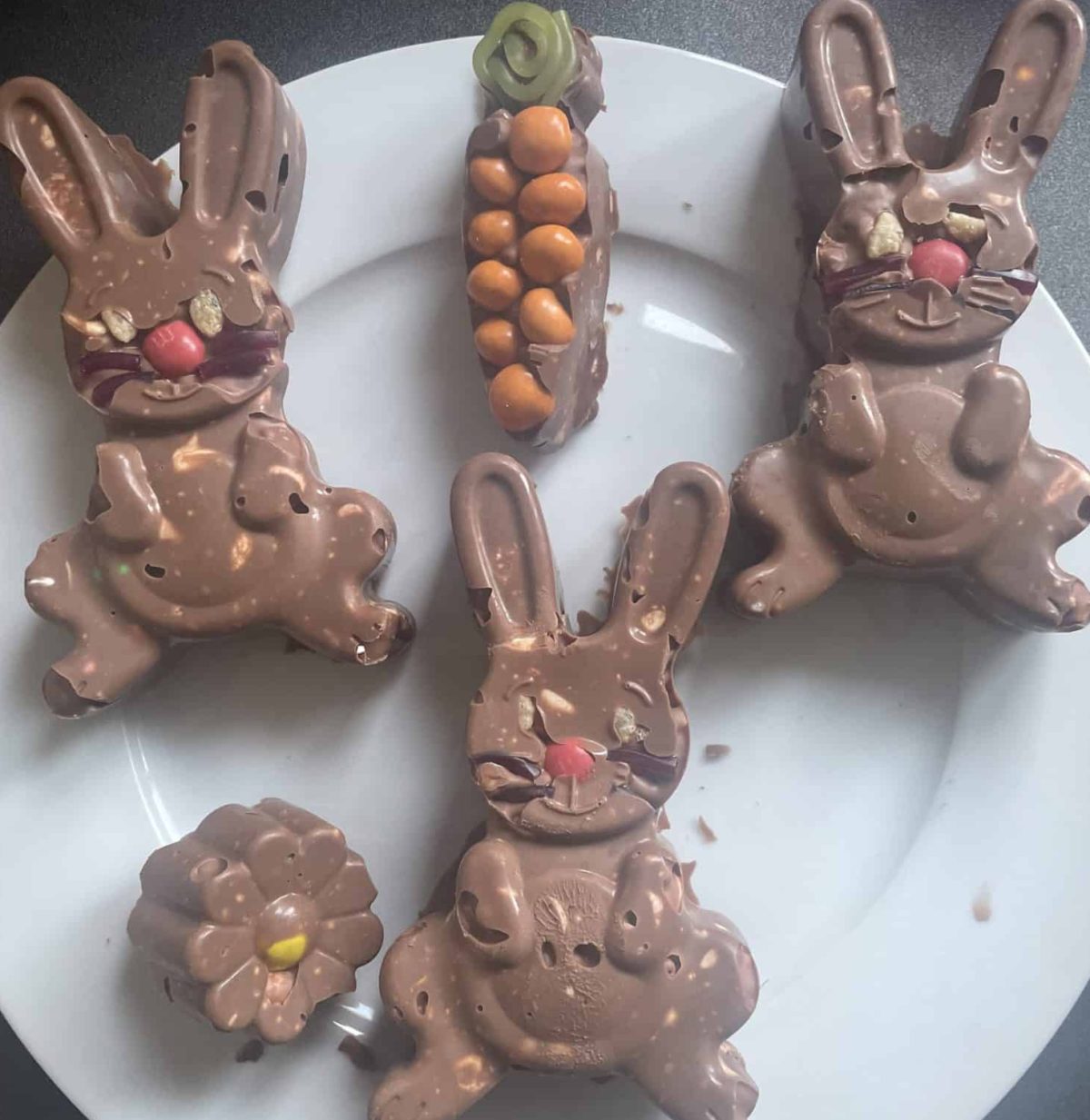 Bunny shaped Rocky Road