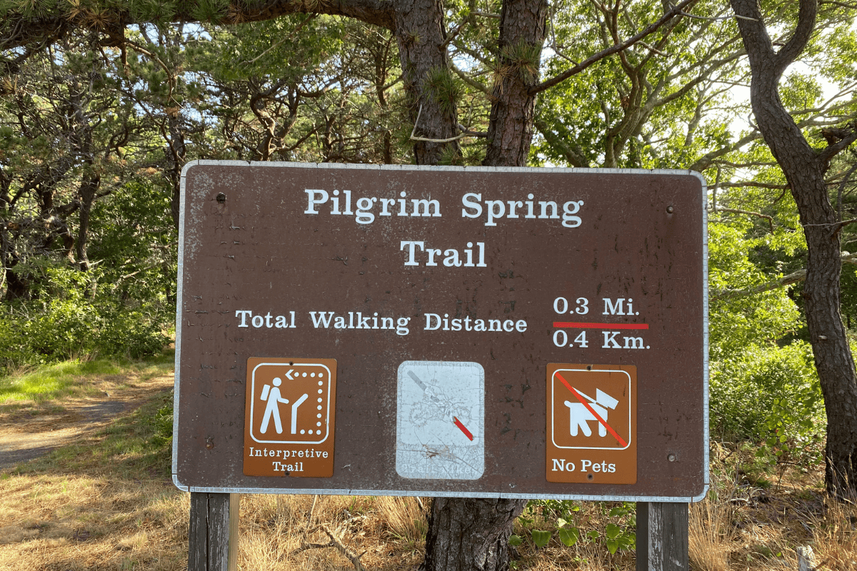 Trail sign.