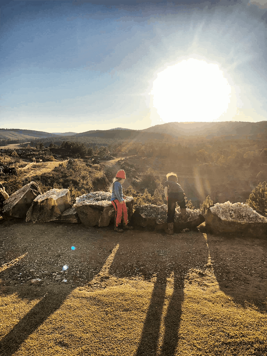 Digging for crystals with kids - crystal mine sunset quartz family fun arkansas