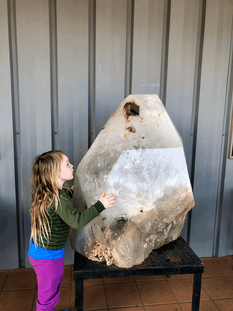 ron coleman crystal mine large quartz crystal