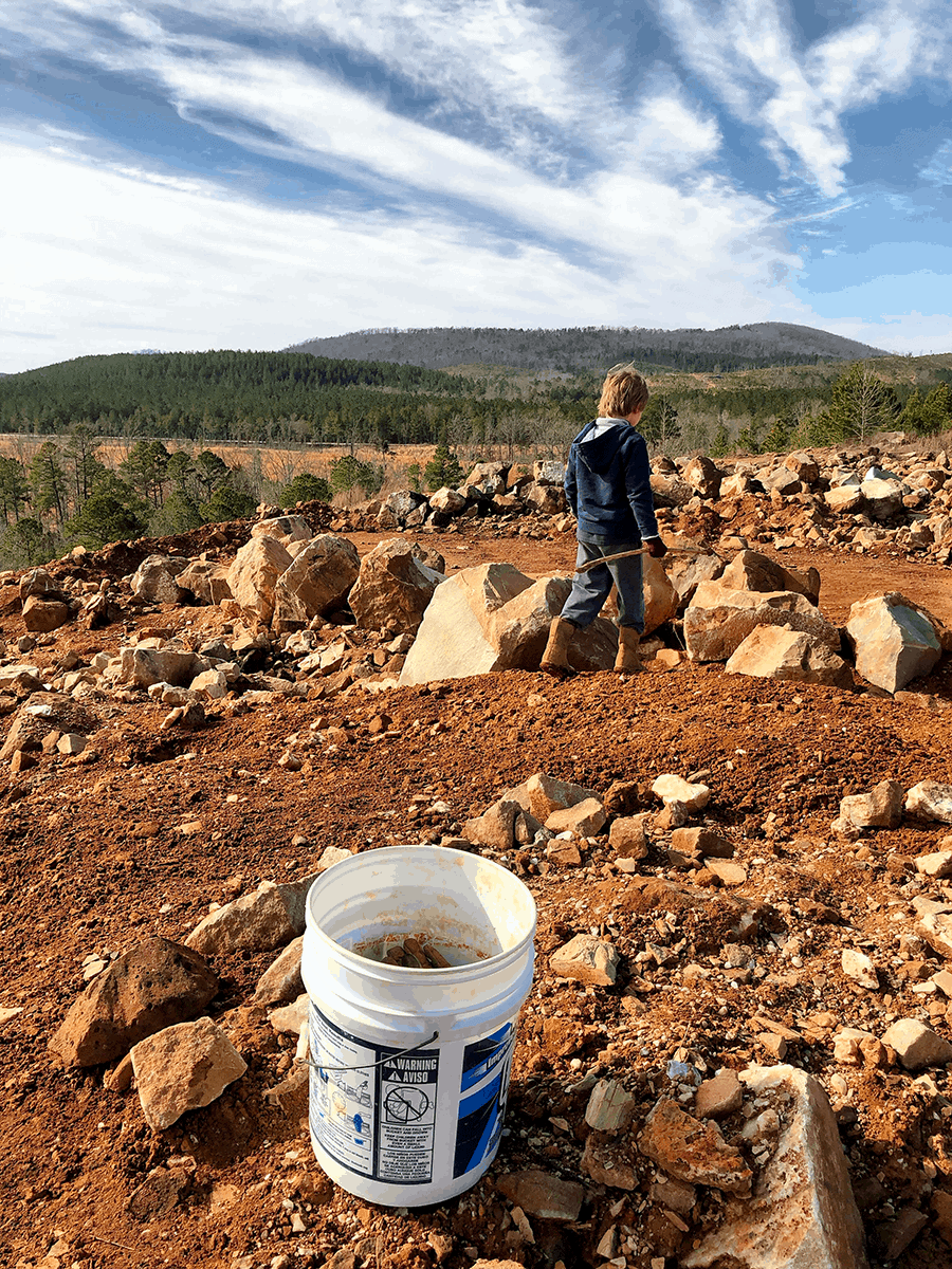 exploring arkansas crystal quartz ron coleman mine with kids