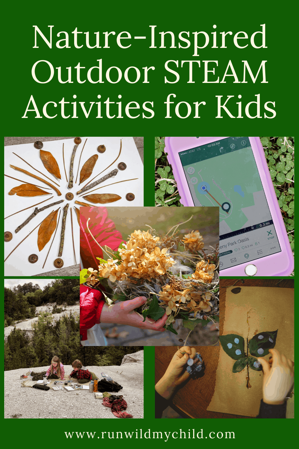 Nature Inspired Outdoor STEAM Activities for Kids 